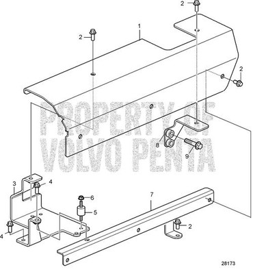 Bracket by Volvo Penta (22490648)