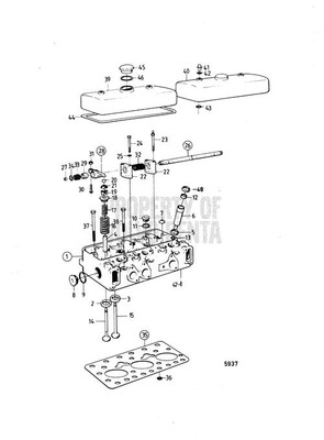 Cylinder Head(V2) Has Core - Volvo Penta (3803033)
