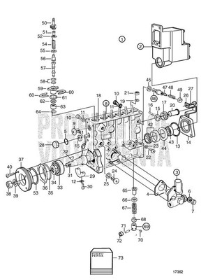 Injection Pump(V2) Has Core - Volvo Penta (3803754)