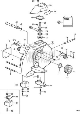 Plate by Volvo Penta (3858542)