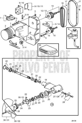 Propeller, Bow Thruster Lh by Volvo Penta (41100699)