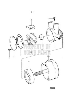 Bearing Carrier by Volvo Penta (856951)