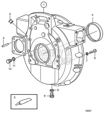 Flange Screw by Volvo Penta (966363)