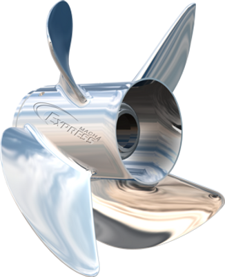 Ex1/Ex2-1411-4 Express Mach4 Propeller 14X11, Four Blade Right Hand Stainless Steel by Turning Point Propellers (31431130)