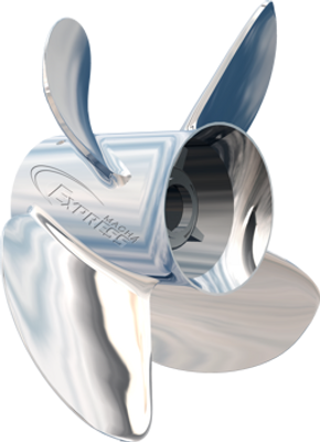 Ex-1419-4 Express Mach4 Propeller 14X19, Four Blade Right Hand Stainless Steel by Turning Point Propellers (31501931)