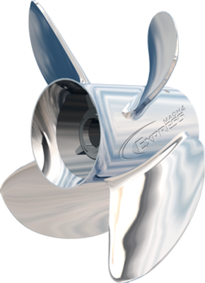 Ex-1419-4L Express Mach4 Propeller 14X19, Four Blade Left Hand Stainless Steel by Turning Point Propellers (31501941)