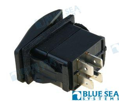 SWITCH DPST OFF-(ON) BLK (BS7935)