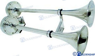 TWIN ELEC HORN SS 18-1/2" 24V (GS12012) TWIN ELEC HORN SS 18-1/2" 24V (GS12012)
