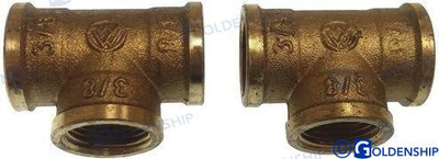T BRASS H/H/H 1/2" 2 (GS30181) T BRASS H/H/H 1/2" 2 (GS30181)