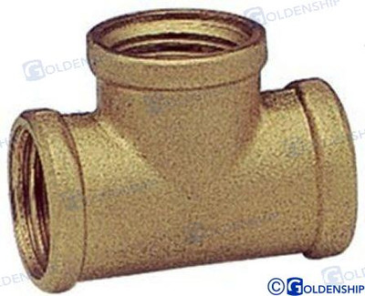 T BRASS H/H/H 1 1/2" (GS30185) T BRASS H/H/H 1 1/2" (GS30185)