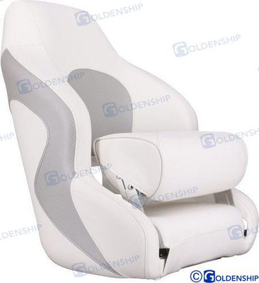 SPORT SEAT BOLSTER WHT/GR (GS73251) SPORT SEAT BOLSTER WHT/GR (GS73251)
