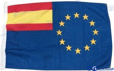 UNITED EUROPE/SPAIN FLAG 30X45 (GS73337) UNITED EUROPE/SPAIN FLAG 30X45 (GS73337)