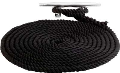 Twisted Ny Dock Line 1/2X35' by Sea Dog Marine (301112035BK-1)