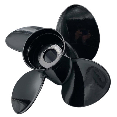 13.8 X 10 Aluminum Four Blade Right Hand Propeller Megara Vx Includes Adapter Ring by PolaStorm (4087-4138-10VX)