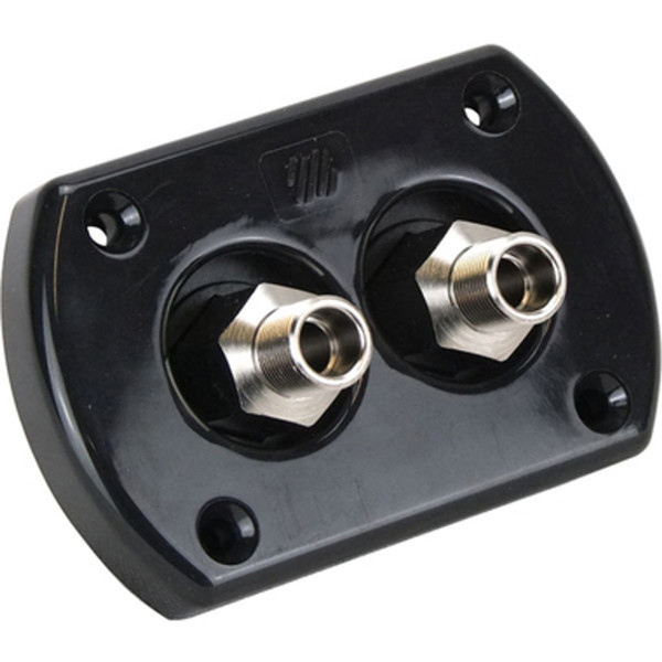 Blk Dual Bulkhd Kit W/Fittings by Uflex (R9B)