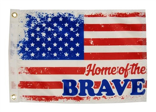 12X18 Home Of The Brave (Flag And Pennants) by Taylormade (1621)**(WSL)