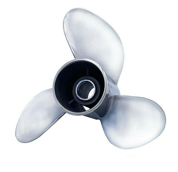 13 1/2 X 17 Stainless Steel Three Blade Right Hand Propeller Stella Vx Includes Adapter Ring by PolaStorm (4989-3135-17VX)