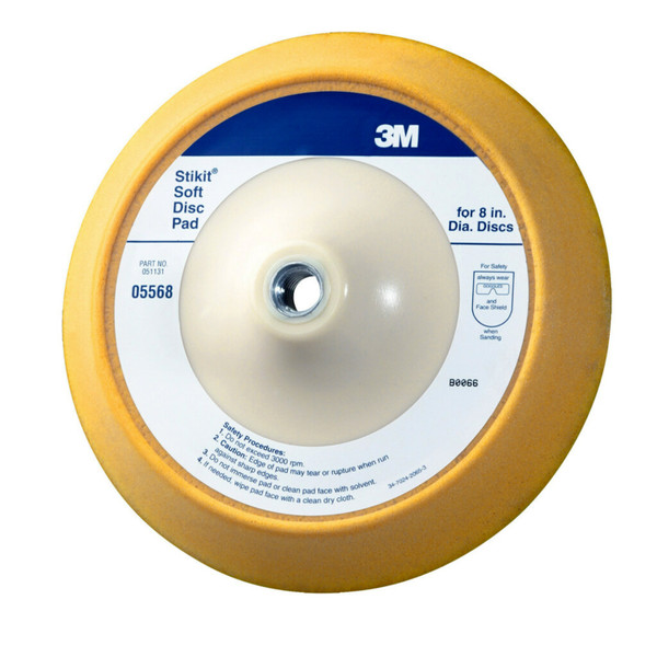 3M Stikit Soft Disc Pad, 05568, 8 in, 1 per case by 3M (7000120406)