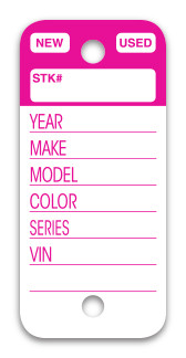 Top Stripe Key Tags by ASP Products (4280)