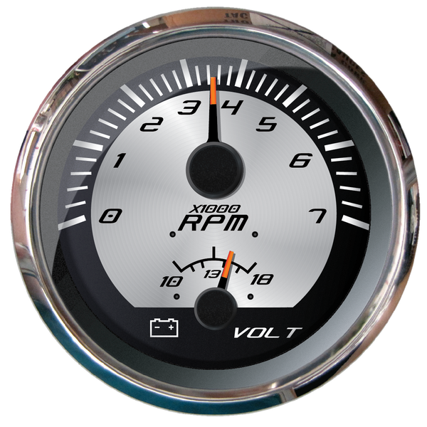 Multifunction [Tachometer (7000 Rpm) | Voltmeter (10-16 Vdc)] by Faria (F22016)