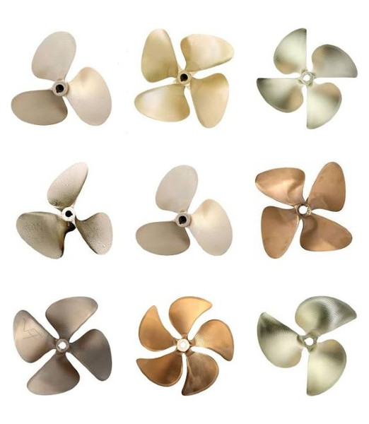 13.5 X 15.5 Nibral Four Blade Left Hand Propeller 1 1/8" Shaft .110 Cup Oj Xmp 4 Blade by OJ Propellers (491)