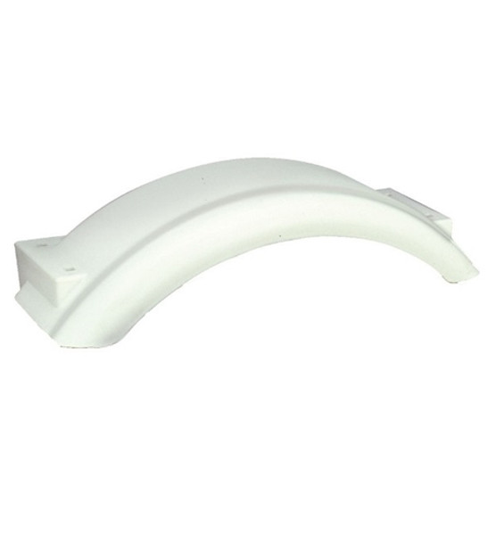 Fender, Single Axle, 7.75" Wide X 21" Long With Skirt, 5.25" Tall, White Poly by REDNECK TRAILER SUPPLIES (355300) Fender, Single Axle, 7.75" Wide X 21" Long With Skirt, 5.25" Tall, White Poly by REDNECK TRAILER SUPPLIES (355300)
