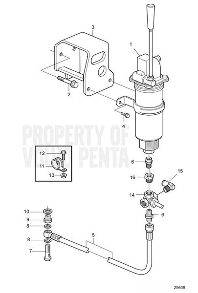 Hexagon Nut by Volvo Penta (20405762)