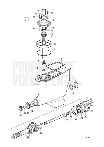 Gear Set by Volvo Penta (23628433) Gear Set by Volvo Penta (23628433)