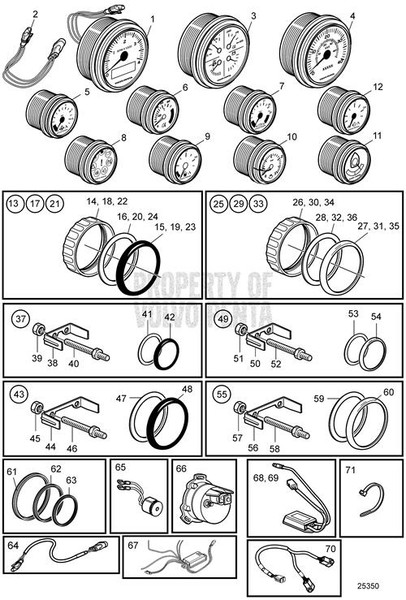 Speedometer by Volvo Penta (3807508)