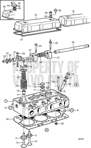 Valve Cover by Volvo Penta (477605)