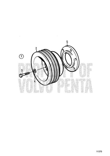 Screw by Volvo Penta (60113216)