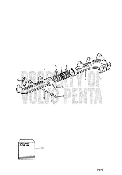 Exhaust Pipe by Volvo Penta (849062) Exhaust Pipe by Volvo Penta (849062)
