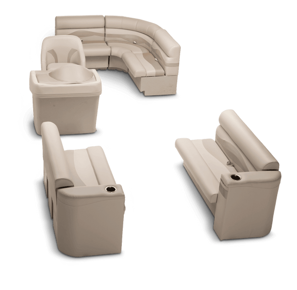 Rear Entry Pontoon Seating Kit - Beige (Pontoon Furniture) by Taylormade (768551)