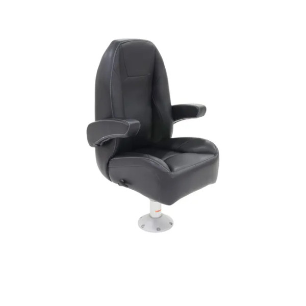 Lci Mid Back Helm Seat W/Recline  Black (Pontoon Furniture) by Taylormade (434119) Lci Mid Back Helm Seat W/Recline  Black (Pontoon Furniture) by Taylormade (434119)