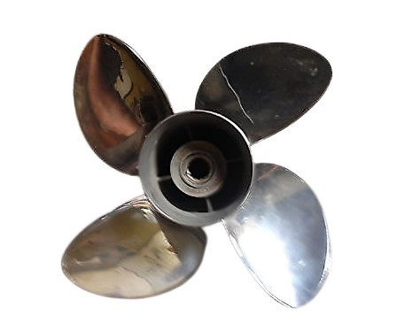 14 1/2 X 15 Stainless Steel Four Blade Left Hand Propeller Torqemaster (Requires Hub Kit) by PolaStorm (5386-4145-15)