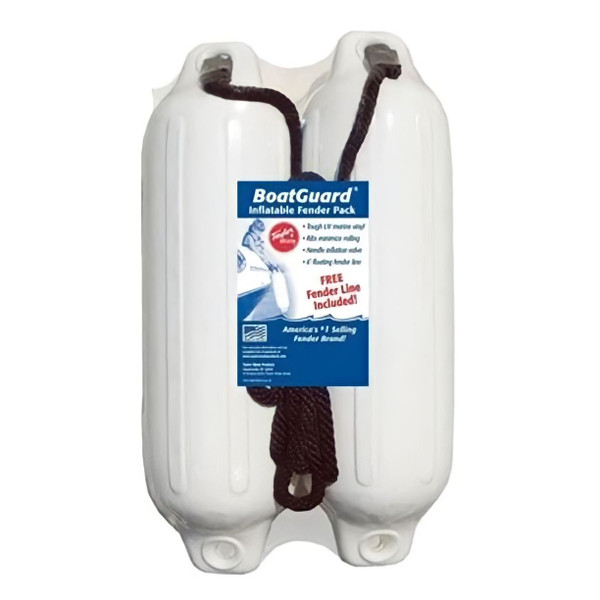 4" X 16" Bg 2 Pk. White W/Blk. Rope (Private Label Fenders) by Taylormade (310132P)