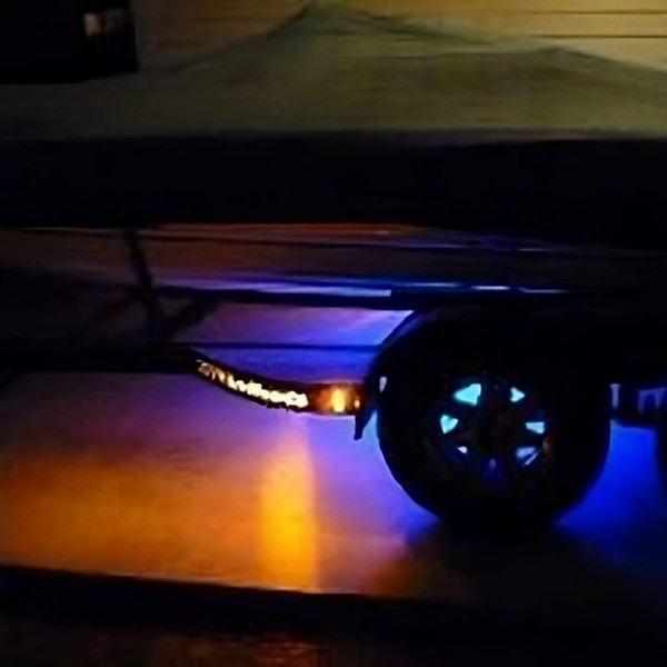 Trailer Cutout Step Led Lighting - Amber by TH Marine (LEDBW-113-A-DP)