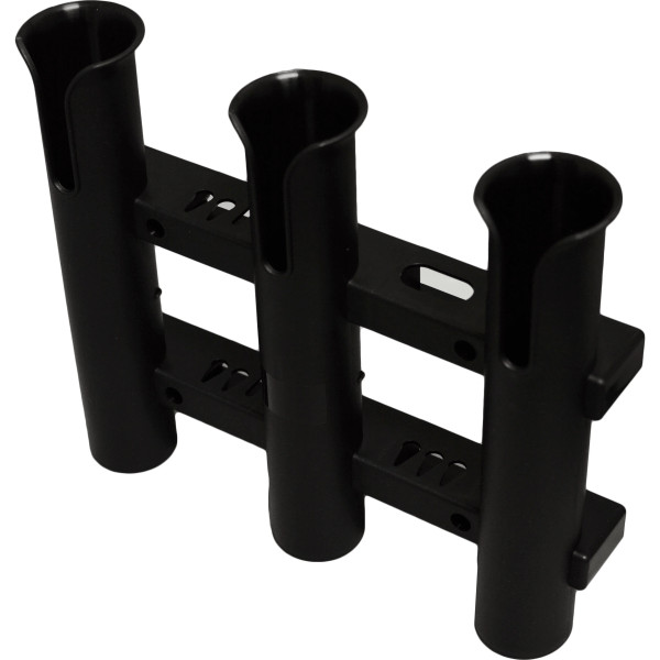 3 In 1 Molded Rod Holder Rod Rack - Black - Pkgd. by TH Marine (RHRM-3B-DP)