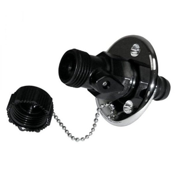 Washdown Valve With Chromed Base by TH Marine (WDV-1CP-DP)