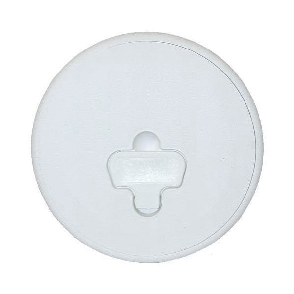 6" Cam- Out Deck Plate - Polar White by TH Marine (DPCAM-6-2-DP)
