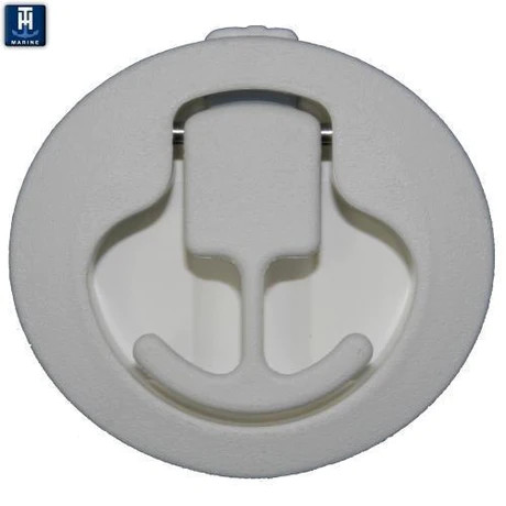 Nautical Flushed Slam Latch - White by TH Marine (NFSL-5-2-DP)