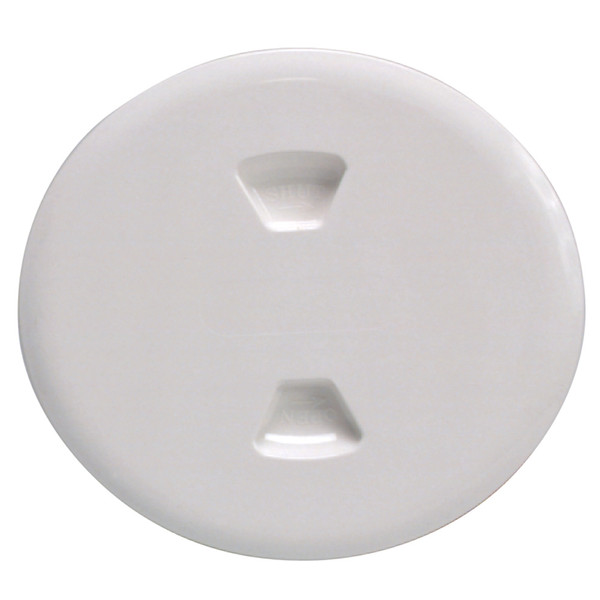 Beckson 5" Twist-Out Deck Plate - White - P/N DP50-W