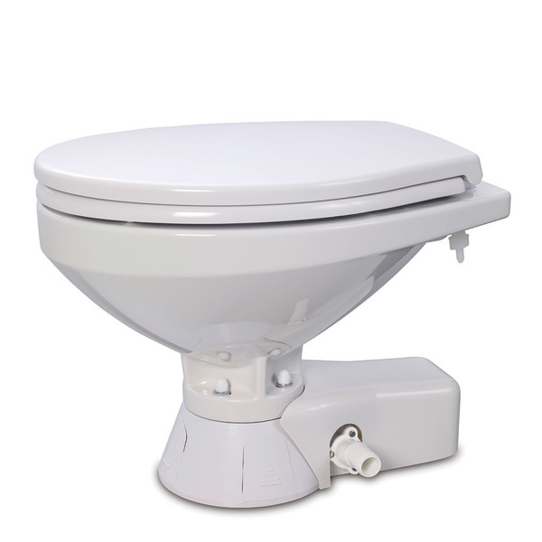 Jabsco Quiet Flush Raw Water Toilet - Regular Bowl - 12V - P/N 37245-4092