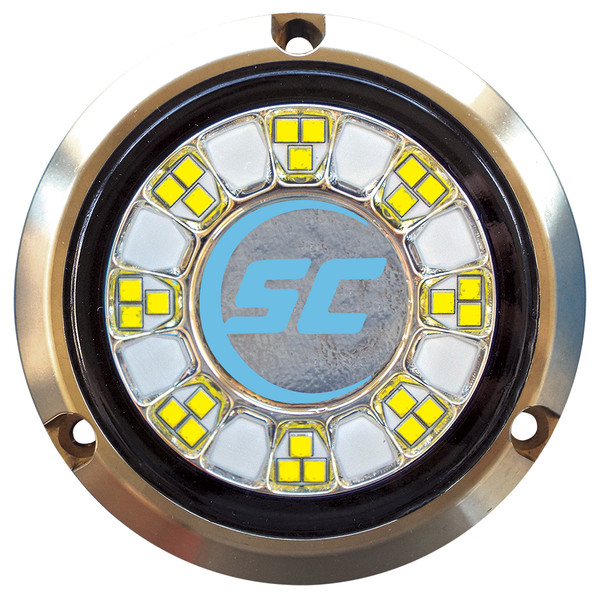 Shadow-Caster SCR-24 Bronze Underwater Light - 24 LEDs - Bimini Blue - P/N SCR-24-BB-BZ-10