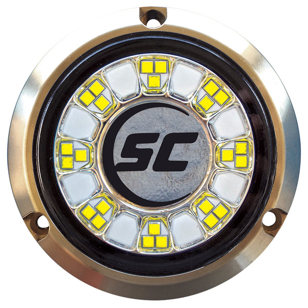 Shadow-Caster SCR-24 Bronze Underwater Light - 24 LEDs - Great White - P/N SCR-24-GW-BZ-10
