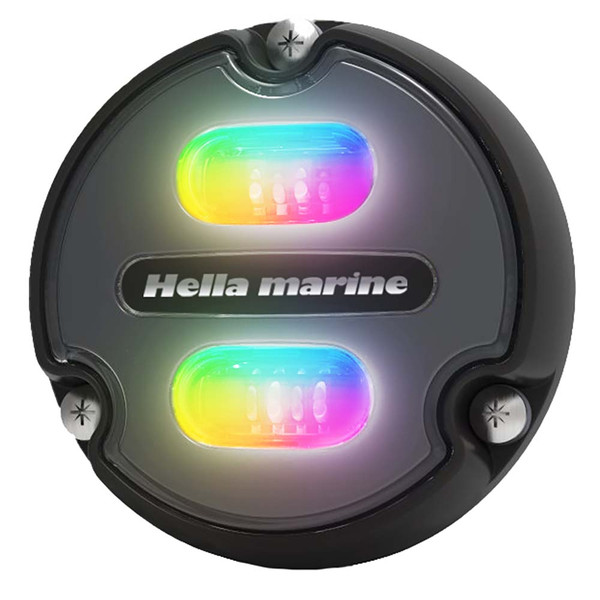 Hella Marine Apelo A1 RGB Underwater Light - 1800 Lumens - Black Housing - Charcoal Lens - P/N 016146-001