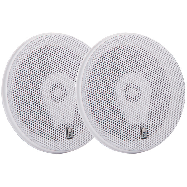 Poly-Planar MA-8506 6" 200 Watt Titanium Series Speakers - White - P/N MA8506W