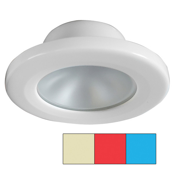 i2Systems Apeiron A3120 Screw Mount Light - Red, Warm White & Blue - White Finish - P/N A3120Z-31HCE