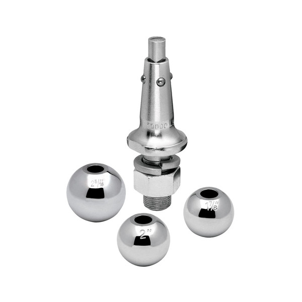 Draw-Tite Interchangeable Hitch Ball with  1" Shank - 1-7/8", 2", 2-5/16" Balls - P/N 63803