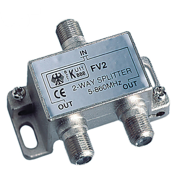 Glomex 2-Way Splitter TV - TV or TV - FM - P/N V9147